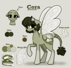 Size: 1950x1870 | Tagged: safe, artist:_alixxie_, oc, oc:cora, flutter pony, pony, female, mare, solo