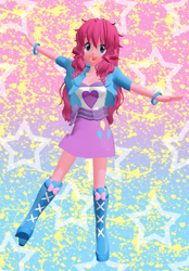 Size: 396x568 | Tagged: safe, artist:luckygirl88, pinkie pie, equestria girls, g4, 3d, mmd, solo