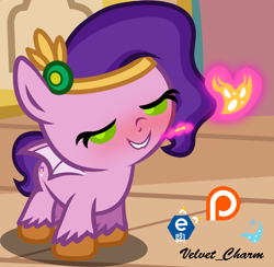 Size: 3512x3421 | Tagged: safe, artist:velvetcharm, pipp petals, dracony, dragon, hybrid, pegasus, pony, g4, g5, my little pony: tell your tale, nightmare nightmarket, spoiler:g5, spoiler:my little pony: tell your tale, spoiler:tyts01e63, adorapipp, baby, baby pony, bedroom eyes, blushing, cute, dragon wings, dragonfire, dragonified, g5 to g4, generation leap, high res, looking at you, pipp is short, pipp is smol, pipp petals is best facemaker, pippdragon, shortstack, smol, species swap, wings