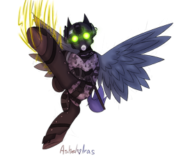 Size: 1609x1448 | Tagged: safe, artist:ashel_aras, pegasus, pony, armor, background removed, cloaker, clothes, flag, gradient, headphones, hit, lightning, male, military uniform, payday, payday 2, ponified, rule 85, simple background, solo, transparent background, uniform