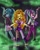 Size: 1440x1799 | Tagged: safe, artist:mariart.corner, adagio dazzle, aria blaze, sonata dusk, human, equestria girls, g4, my little pony equestria girls: rainbow rocks, digital art, disguise, disguised siren, female, signature, singing, the dazzlings, trio, trio female