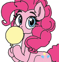 Size: 1799x1895 | Tagged: safe, artist:sagovir, pinkie pie, earth pony, pony, g4, balloon, female, simple background, solo, white background