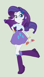 Size: 393x693 | Tagged: safe, artist:mizdark, rarity, human, equestria girls, g4, my little pony equestria girls: friendship games, 2015, boots, clothes, glasses, miniskirt, old art, rarity's glasses, shoes, skirt, solo