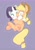 Size: 2149x3035 | Tagged: safe, artist:baigak, applejack, rarity, pegasus, pony, unicorn, g4, applejack's hat, blush lines, blushing, cowboy hat, duo, female, hairband, hat, high res, hug, lesbian, looking back, mare, purple background, ship:rarijack, shipping, simple background, smiling, tail, tail band, underhoof