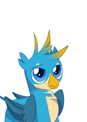 Size: 1025x1446 | Tagged: artist needed, safe, derpibooru exclusive, gallus, griffon, g4, male, simple background, solo, white background