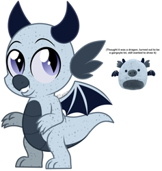 Size: 2649x2799 | Tagged: safe, artist:feather_bloom, oc, oc only, oc:geo, dragon, high res, horns, plushie, simple background, solo, white background