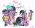 Size: 1440x1142 | Tagged: safe, artist:petaltwinkle, princess cadance, twilight sparkle, alicorn, pony, unicorn, g4, alternate hair color, candy, candy corn, clothes, costume, cute, cutedance, daaaaaaaaaaaw, dress, duo, eyeshadow, female, filly, filly twilight sparkle, floppy ears, food, food costume, glowing, glowing horn, hair dye, halloween, halloween costume, hat, heart, heart eyes, holiday, hoof shoes, horn, levitation, lollipop, looking at you, magic, makeup, nightmare night, nightmare night costume, open mouth, open smile, pumpkin bucket, pumpkin costume, signature, simple background, smiling, smiling at you, stubby legs, teen princess cadance, telekinesis, twiabetes, unicorn twilight, white background, wingding eyes, witch costume, witch hat, younger