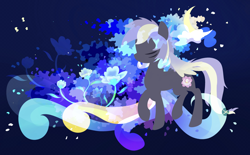 Size: 2276x1410 | Tagged: safe, artist:行豹cheetahspeed, oc, oc only, oc:moonlight flower, pegasus, pony, color blocking, solo