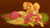 Size: 1932x1100 | Tagged: safe, artist:rosenapppiing, applejack, fluttershy, earth pony, pegasus, pony, g4, blushing, cute, duo, female, jackabetes, lesbian, lying down, one eye closed, ship:appleshy, shipping, shyabetes, smiling, wink