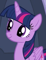 Size: 763x1006 | Tagged: safe, screencap, twilight sparkle, alicorn, pony, g4, season 9, the ending of the end, cropped, cute, female, mare, smiling, solo, twiabetes, twilight sparkle (alicorn), wings