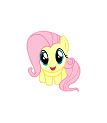 Size: 1920x2199 | Tagged: safe, artist:badumsquish-edits, fluttershy, pegasus, pony, g4, cute, female, looking at you, mare, open mouth, open smile, shyabetes, simple background, sitting, smiling, solo, transparent background