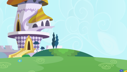 Size: 6000x3400 | Tagged: safe, artist:estories, g4, absurd resolution, background, no pony, tower, vector, wallpaper