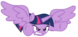 Size: 8500x4033 | Tagged: safe, artist:estories, twilight sparkle, alicorn, pony, g4, absurd resolution, angry, female, mare, simple background, solo, transparent background, twilight sparkle (alicorn), vector