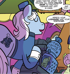 Size: 942x990 | Tagged: safe, artist:kate sherron, idw, official comic, spike, tank, pony, friendship is magic #83, g4, spoiler:comic, male, stallion, unnamed character, unnamed pony