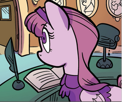 Size: 641x533 | Tagged: safe, artist:kate sherron, idw, official comic, periwinkle skies, pony, friendship is magic #83, g4, spoiler:comic, female, mare, receptionist