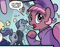 Size: 834x646 | Tagged: safe, artist:kate sherron, idw, official comic, pony, unicorn, g4, spoiler:comic, spoiler:comic83, butt, cap, female, hat, male, mare, plot, stallion, unnamed character, unnamed pony