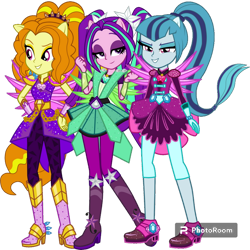 Size: 894x894 | Tagged: safe, artist:ajosterio, edit, editor:cutler1228, adagio dazzle, aria blaze, sonata dusk, equestria girls, g4, boots, clothes, crystal guardian, female, gloves, high heel boots, shoes, simple background, the dazzlings, transparent background, trio