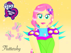 Size: 1032x774 | Tagged: safe, artist:princesscartoon2000, fluttershy, equestria girls, g4, crystal guardian, solo