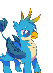 Size: 1404x1915 | Tagged: artist needed, safe, gallus, griffon, g4, cool, male, simple background, solo, transparent background, wings