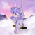 Size: 1065x1070 | Tagged: safe, artist:corpse, oc, oc only, oc:delia ino, pony, unicorn, base used, simple background, snow, swing