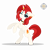 Size: 4000x4000 | Tagged: safe, artist:r4hucksake, oc, oc only, oc:searing flame, pony, unicorn, absurd resolution, collar, ear piercing, earring, female, horn, horn ring, jewelry, mare, one eye closed, piercing, ring, simple background, solo, tongue out, transparent background, wink