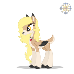 Size: 2500x2500 | Tagged: safe, artist:r4hucksake, oc, oc only, oc:amber, deer, deer pony, original species, peryton, colored wings, concave belly, doe, female, high res, simple background, slender, solo, thin, transparent background, two toned wings, wings