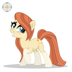 Size: 2735x2735 | Tagged: safe, artist:r4hucksake, oc, oc only, oc:frazzle, earth pony, pony, blushing, female, high res, mare, simple background, solo, transparent background