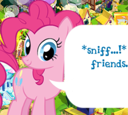 Size: 669x604 | Tagged: safe, gameloft, bittersweet (g4), pinkie pie, queen cleopatrot, earth pony, pony, g4, my little pony: magic princess, cropped, dialogue, dialogue box, english, female, game screencap, mare, meme, mobile game, sniffing, solo, speech bubble, text, wow! glimmer