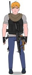 Size: 600x1400 | Tagged: safe, anonymous artist, artist:edy_january, edit, vector edit, big macintosh, human, equestria girls, g4, my little pony equestria girls: better together, armor, assault rifle, boots, call of duty, call of duty: warzone, clothes, denim, equipment, gray shirt, gun, humanized, jeans, kisekae, military, msg90, pants, rifle, shirt, shoes, sig sauner xm7, simple background, sniper, sniper rifle, soldier, solo, tactical, tactical vest, transparent background, vector, vest, weapon, xm7