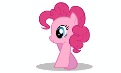 Size: 500x300 | Tagged: safe, edit, pinkie pie, crab pony, pony, two legged creature, g4, animated, dumb running ponies, female, funny, hilarious in hindsight, meme, moonwalk, not salmon, running, silly, silly pony, simple background, solo, wat, what has science done, white background