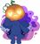 Size: 3990x4404 | Tagged: safe, artist:cutepencilcase, princess luna, alicorn, pony, g4, bipedal, chibi, halloween, heart, heart eyes, holiday, jack-o-lantern, pumpkin, simple background, solo, sticker, transparent background, wingding eyes