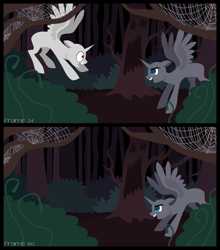 Size: 1984x2256 | Tagged: safe, artist:rumista, pony, duo, scare, wip