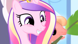 Size: 1333x750 | Tagged: safe, screencap, princess cadance, equestria games (episode), g4, cute, cutedance, grin, smiling