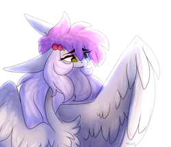 Size: 4523x3888 | Tagged: safe, artist:krissstudios, oc, oc only, oc:pandita, pegasus, pony, female, mare, simple background, solo, white background