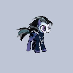 Size: 1198x1198 | Tagged: safe, artist:bubblepopbazooka, oc, oc only, earth pony, pony, adoptable, goth, gray background, simple background