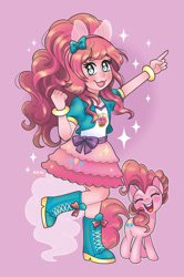 Size: 827x1242 | Tagged: safe, artist:akaitsukii, kotobukiya, pinkie pie, earth pony, human, pony, equestria girls, g4, cute, diapinkes, humanized, kotobukiya pinkie pie, solo