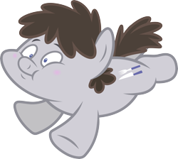 Size: 6284x5640 | Tagged: safe, artist:starryshineviolet, truffle shuffle, earth pony, pony, g4, slice of life (episode), absurd resolution, colt, confused, flying, foal, male, simple background, transparent background, vector