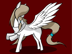 Size: 1280x956 | Tagged: safe, artist:mayiamaru, oc, oc:mayia, pegasus, pony, ask mayia, clothes, female, mare, scarf, solo