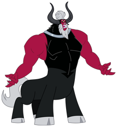 Size: 3813x4149 | Tagged: safe, artist:mlgtrap, lord tirek, centaur, taur, g4, twilight's kingdom, antagonist, cloven hooves, male, missing accessory, nose piercing, nose ring, piercing, simple background, solo, transparent background