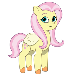 Size: 1800x1800 | Tagged: safe, artist:prixy05, fluttershy, pegasus, pony, g4, g5, my little pony: tell your tale, g4 to g5, generation leap, simple background, solo, transparent background, vector