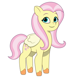 Size: 1800x1800 | Tagged: safe, artist:prixy05, fluttershy, pegasus, pony, g4, g5, my little pony: tell your tale, g4 to g5, generation leap, i can't believe it's not hasbro studios, simple background, solo, transparent background, vector