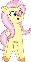 Size: 676x1325 | Tagged: safe, artist:prixy05, fluttershy, butterfly, pegasus, pony, g4, g5, my little pony: tell your tale, g4 to g5, generation leap, simple background, solo, transparent background, vector
