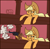 Size: 2212x2160 | Tagged: safe, artist:cowsrtasty, applejack, earth pony, pony, g4, applejack's hat, bar, beer mug, cowboy hat, female, gun, handgun, hat, high res, looney tunes, meme, parody, ponified, ponified meme, revolver, rope, solo, weapon