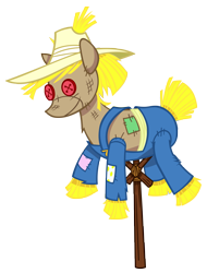 Size: 4578x6014 | Tagged: safe, artist:andoanimalia, appleoosa's most wanted, g4, scarecrow, simple background, transparent background, vector