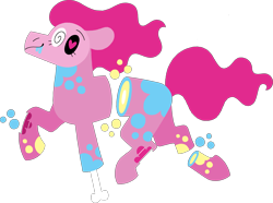 Size: 2725x2025 | Tagged: safe, artist:lepoppeta, pinkie pie, earth pony, pony, g4, candy gore, female, gore, high res, simple background, smiling, solo, transparent background