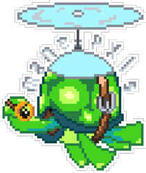 Size: 590x700 | Tagged: safe, artist:epicvon, tank, tortoise, g4, aviator goggles, flying, goggles, male, manepxls, pixel art, pxls.space, simple background, solo, transparent background