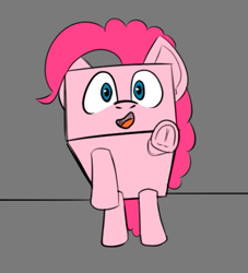 Size: 459x505 | Tagged: safe, artist:boxy, pinkie pie, earth pony, pony, g4, gray background, looking at you, simple background, solo