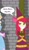 Size: 765x1327 | Tagged: safe, artist:robukun, edit, apple bloom, human, equestria girls, g4, bondage, bound and gagged, cloth gag, clothes, cropped, dress, female, gag, gown, hat, hennin, muffled words, pole tied, princess, princess apple bloom, princess costume, scared, solo, tied up, worried