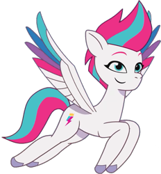 Size: 905x975 | Tagged: safe, edit, edited screencap, editor:pascalmulokozi2, screencap, zipp storm, pegasus, pony, g5, my little pony: tell your tale, spoiler:g5, spoiler:my little pony: tell your tale, background removed, colored wings, episode needed, female, flying, multicolored wings, not a vector, simple background, smiling, solo, spread wings, transparent background, wings
