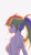 Size: 1874x3334 | Tagged: safe, artist:xinjinjumin8460028, rainbow dash, human, equestria girls, g4, clothes, female, food, ponytail, side view, simple background, solo, white background